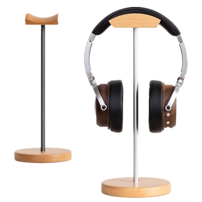 Gaming Accessories For Setup - Soporte para Auriculares de Madera de