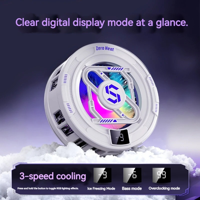 Gaming Accessories Rgb - Enfriador Móvil k52 con IA, Clip