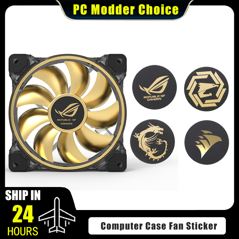 Gaming Accessories Rgb - Pegatina con logotipo de ventilador de