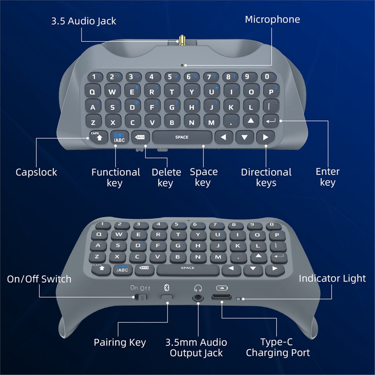 Teclado Inalámbrico para Juego - Gaming Accessories Ps5 reseña y precio