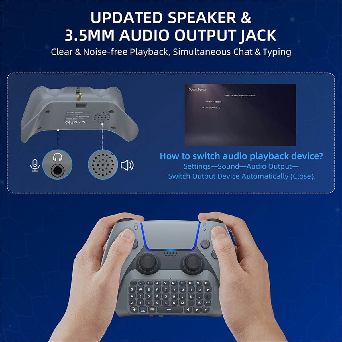 Teclado Inalámbrico para Juego - Gaming Accessories Ps5 reseña y precio