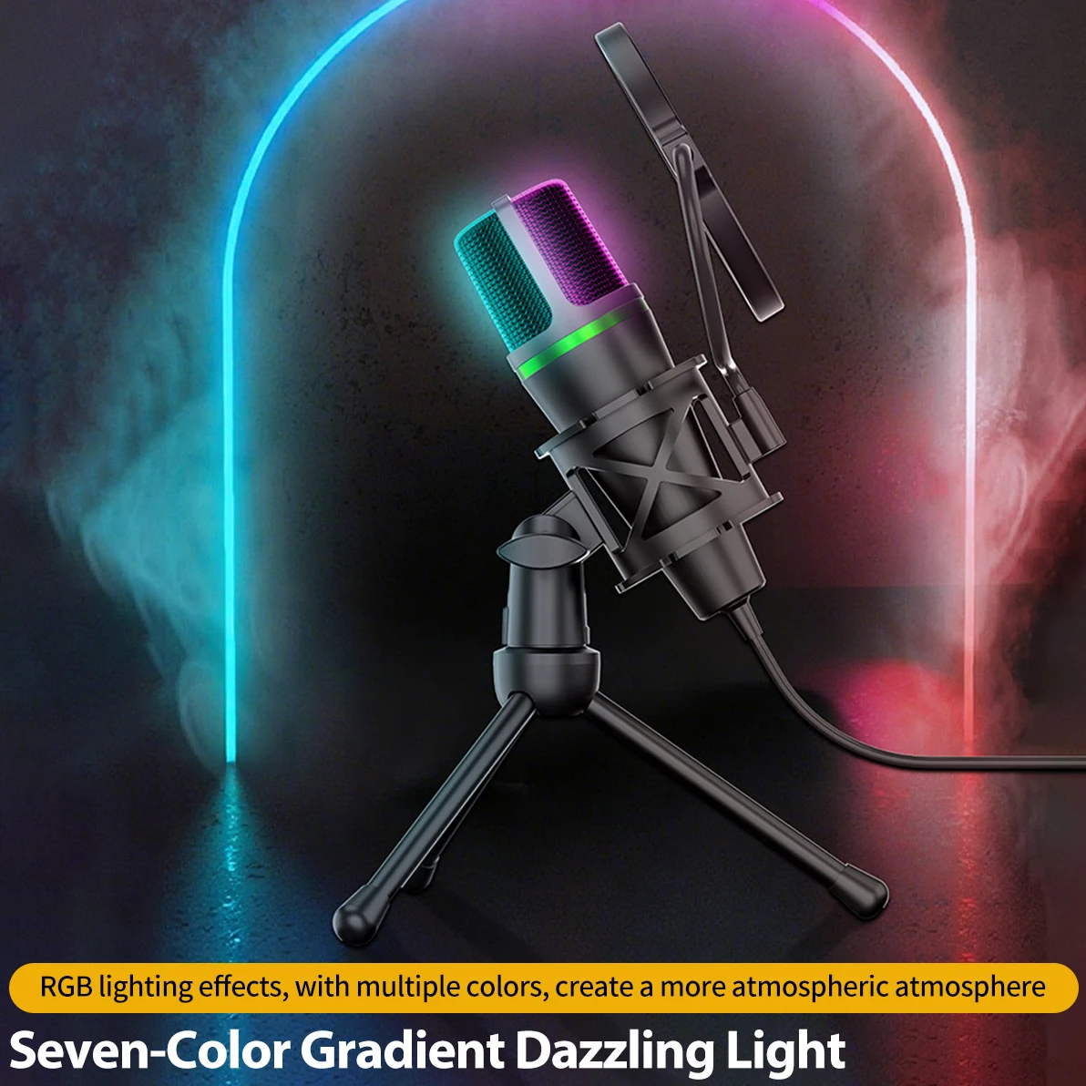 Micrófono condensador con cabl - Gaming Accessories Rgb reseña y precio