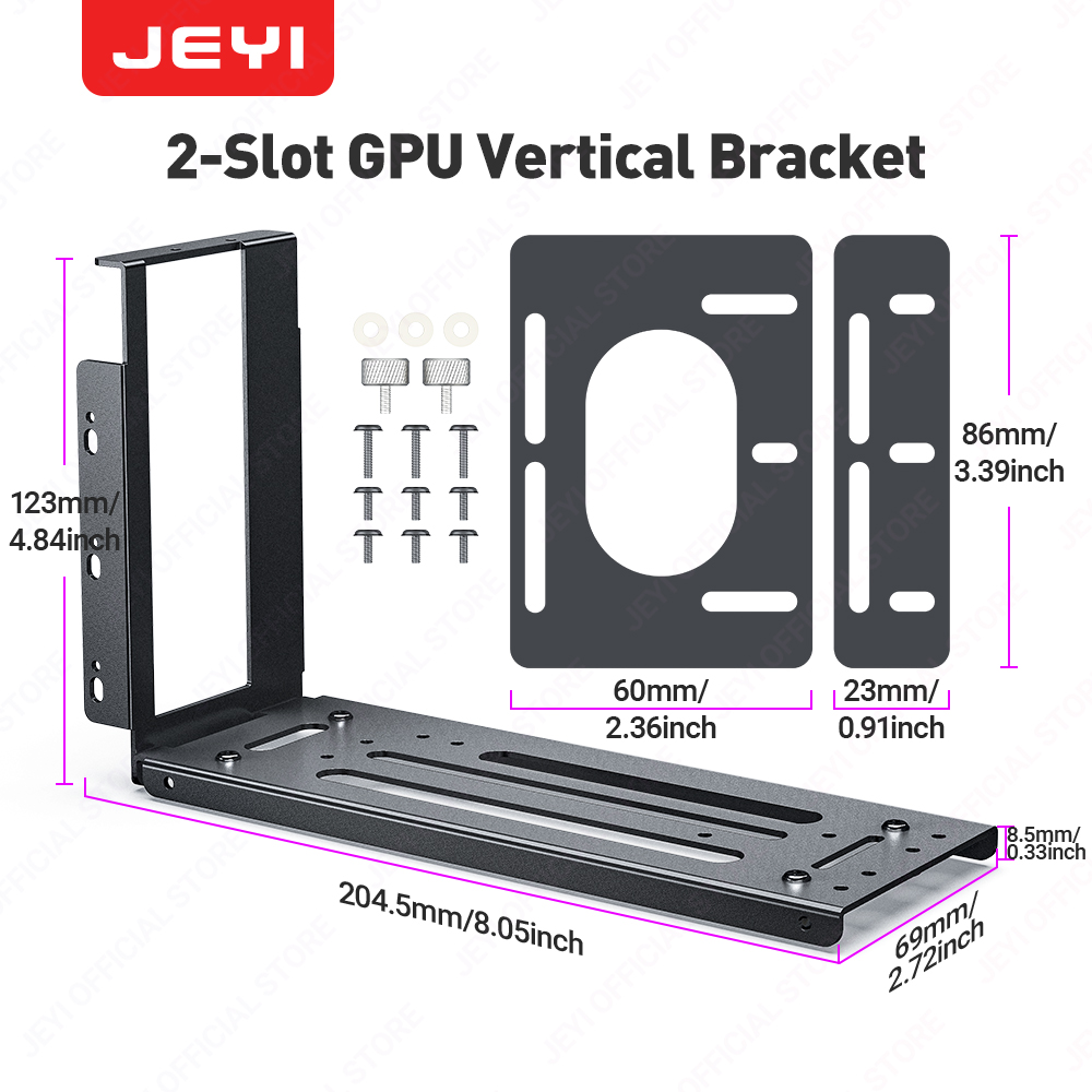 JEYI Soporte de montaje de tar - Vertical Gpu Bracket reseña y precio