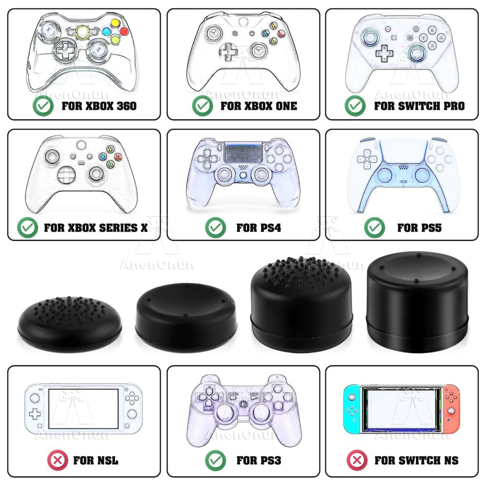 8 Uds tapas de agarre de pulga - Gaming Accessories Ps5 reseña y precio