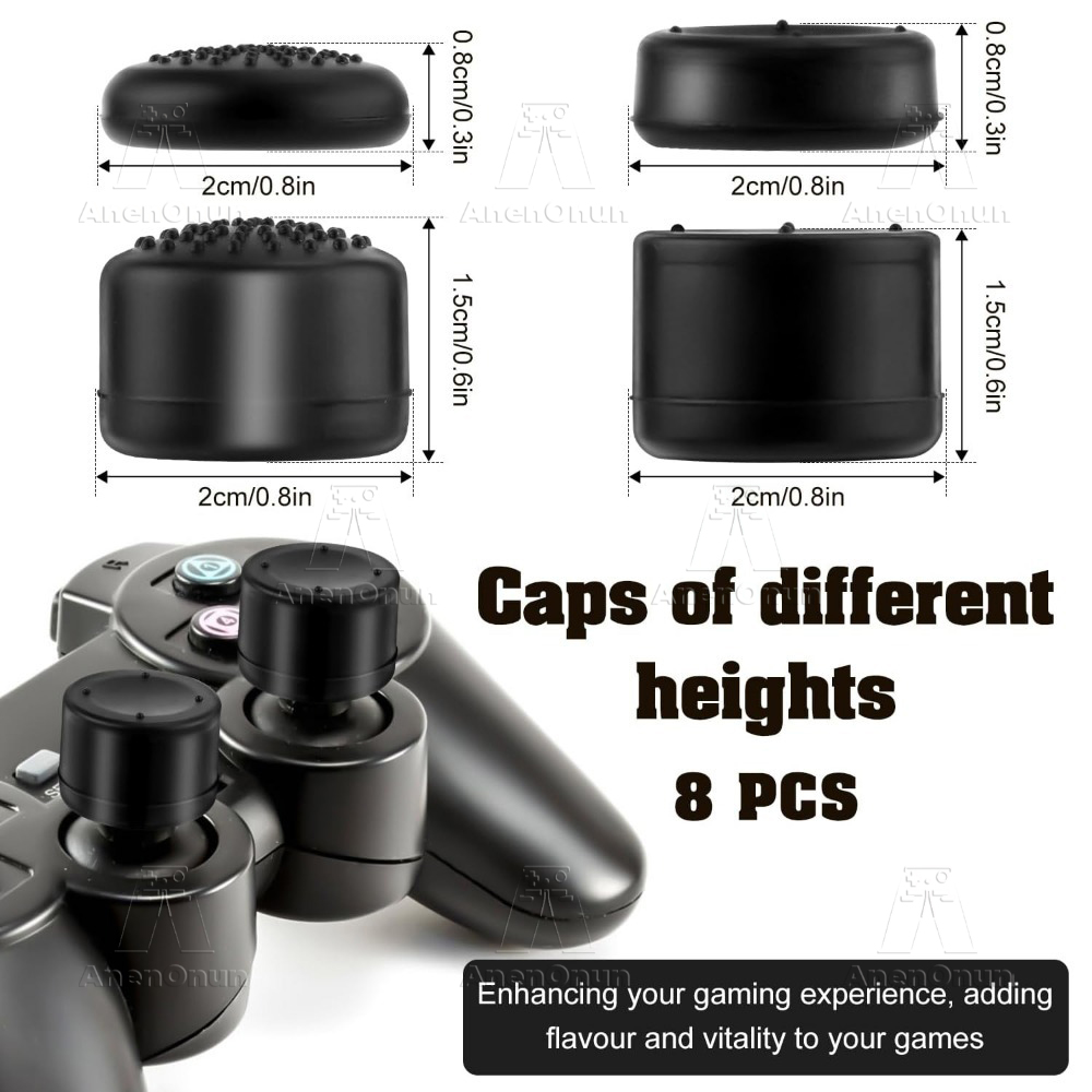 8 Uds tapas de agarre de pulga - Gaming Accessories Ps5 reseña y precio